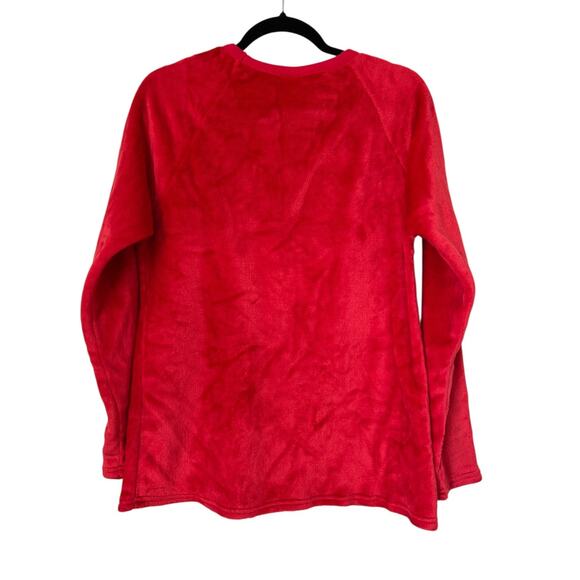 DC Comics Harley Quinn Red Plush Sleepwear On the Naughty List Shirt Size XL - Picture 3 of 9